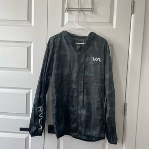 NWT RVCA Hooded Camo Jacket